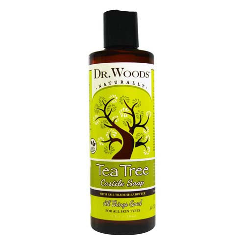Dr.Woods Shea Vision Castile Soap, Pure Tea Tree - 8 Oz
